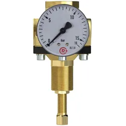 Riegler, Zubehör Druckluftwerkzeug, Hochdruckregler 60 bar inklusive Manometer G3/8 Regelbereich 1 bis 20...