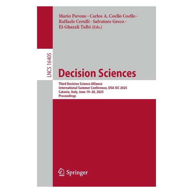Springer Decision Sciences (Englisch, Carlos A. Coello Coello, El-Ghazali Talbi, Mario Pavone, Raffaele Cerulli, Salvatore Greco) (67391096)