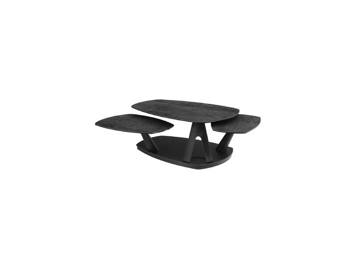 Ausziehbarer, flexibler Design Keramik Couchtisch „Opus“ Keramik Titan Akante Design