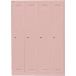 Garderobenschrank MonoblocTM | 4 Abteile - 620 pastellpink