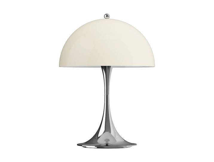 Louis Poulsen Panthella 250 portabel Tischleuchte V3 Chrome opal beige