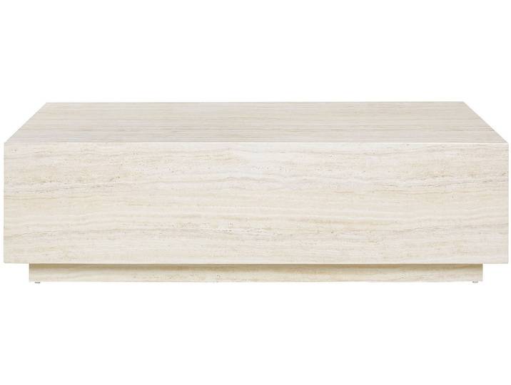 SalesFever Couchtisch Almeria Beistelltisch: Stilvoller Tisch 120/75 cm, Stilvoller, rechteckiger Tisch in edler Marmoroptik, 120x75cm