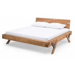 SalesFever »Siburi« Massivholz Balkenbett Fichte 140x200 cm