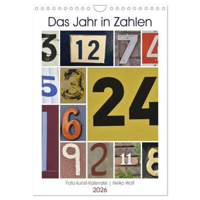 Das Jahr in Zahlen (Wandkalender 2026 DIN A4 hoch), CALVENDO Monatskalender