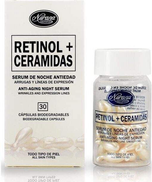 Nurana Retinol + Ceramidas Sérum de noche Antiedad 30 caps
