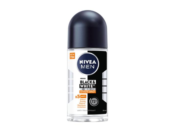 Nivea Men Deoroller invisible ultimate impact black &amp; white 50 ml