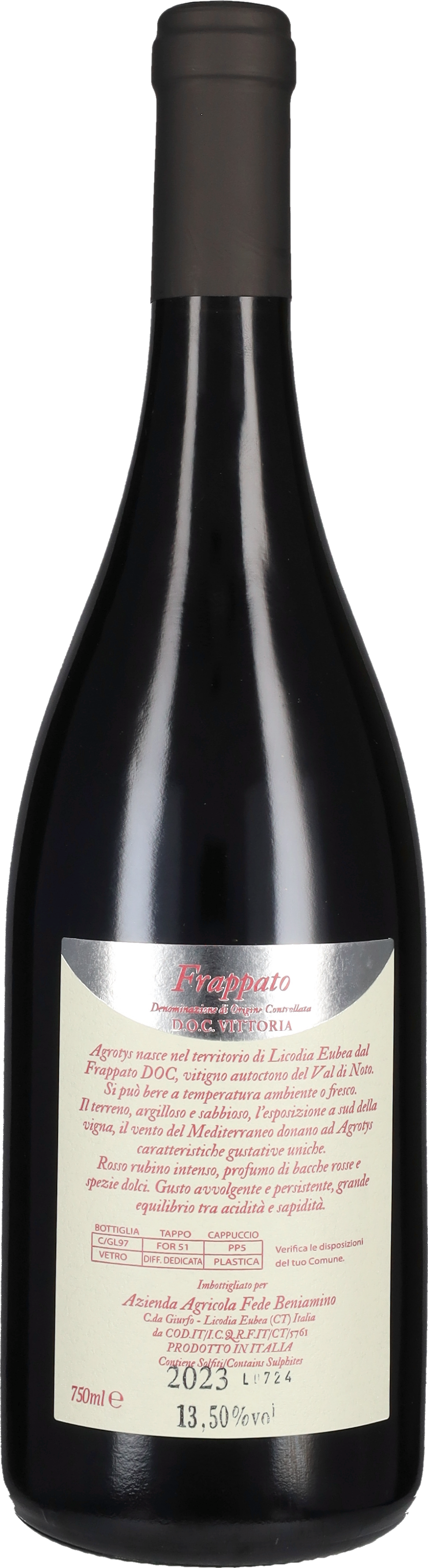 Frappato di Vittoria 'Agrotys' Beniamino Fede 2024