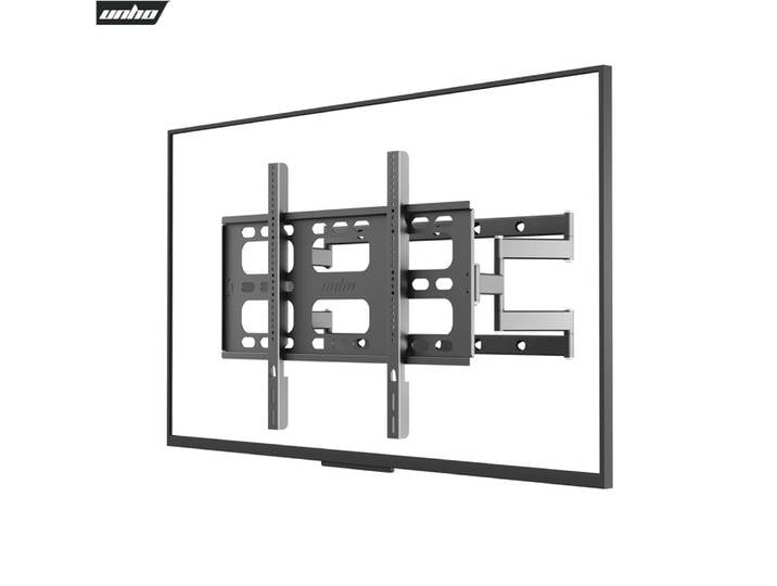 Support mural pour téléviseur à mouvement complet pour téléviseurs LED LCD de 55 à 100 pouces, bras articulé double pivotant