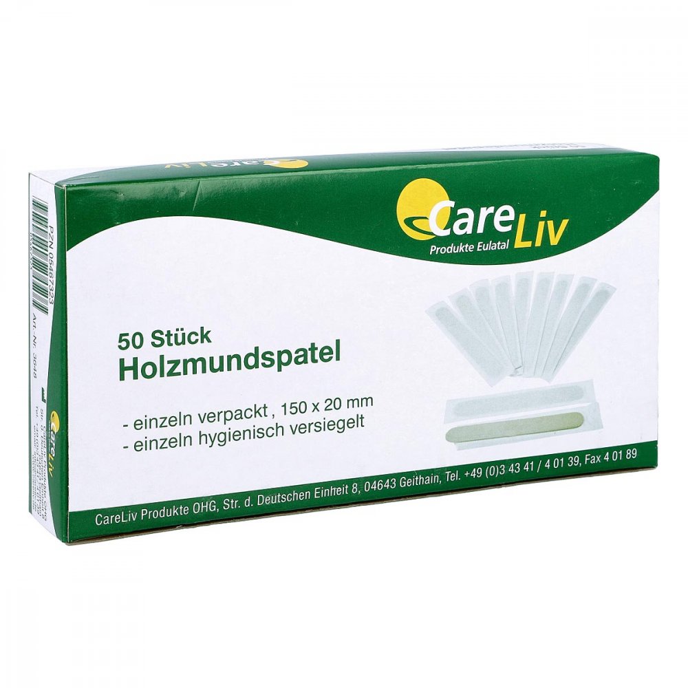 Careliv Produkte OHG Holzmundspatel einzeln verpackt 05467323