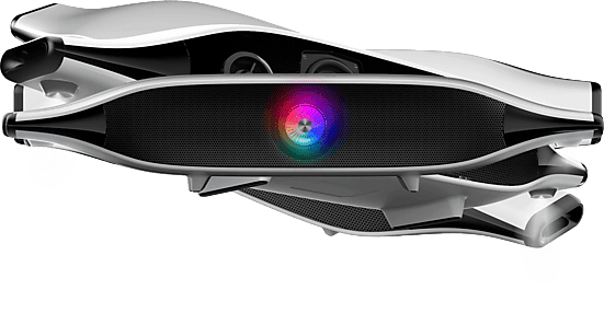 Barra de sonido - Vieta Astra, Bluetooth, 20W RMS, Iluminación LED RGB, Micrófono integrado, Blanco