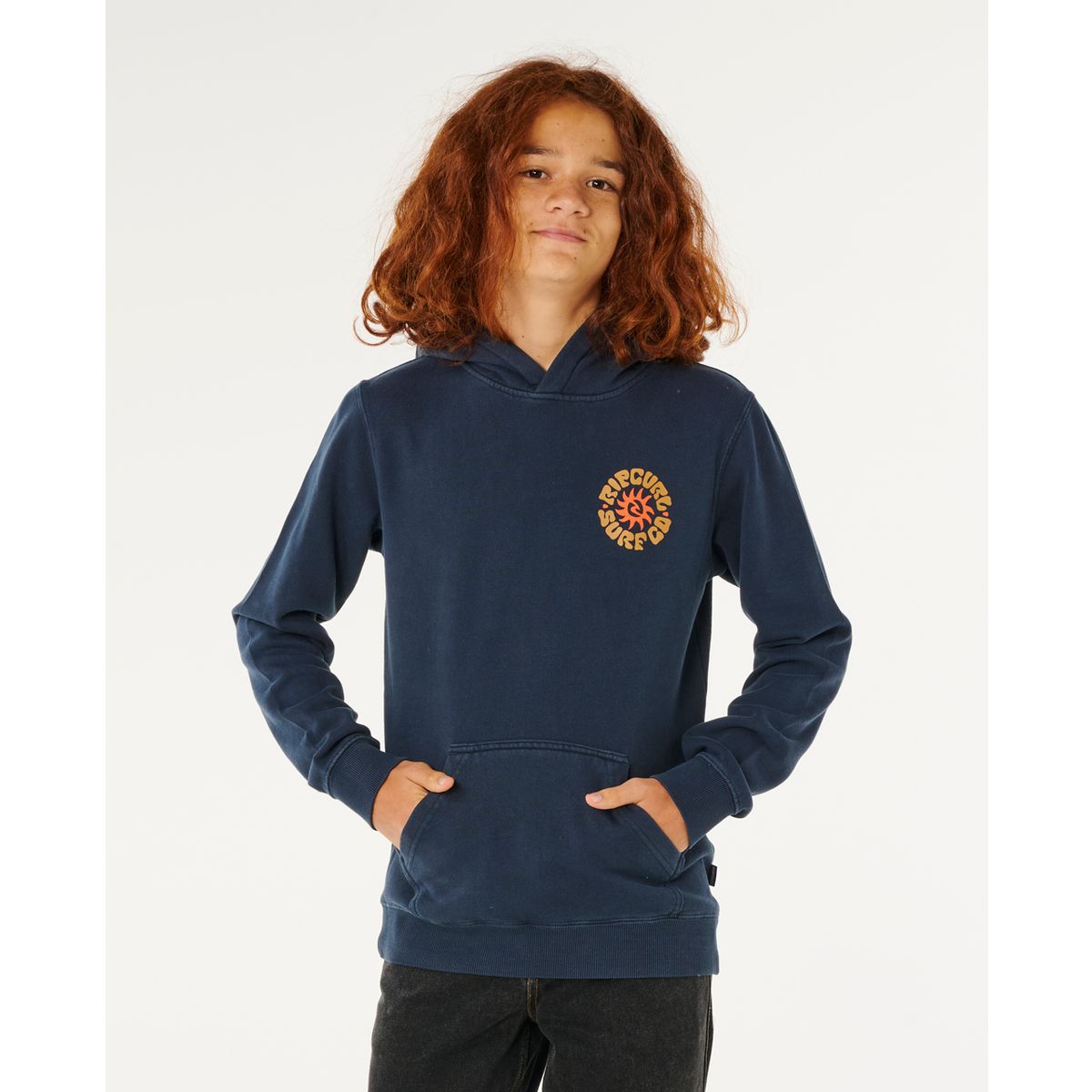 RipCurl Pacific Rinse Hood-boy dark navy (0291) 8 03JBFL-0291-8