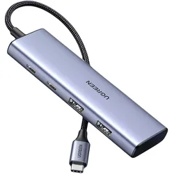 Ugreen Multifunktions-USB-Hub – USB-C für Smartphones und andere Geräte, 2x USB-C und 2x USB-A