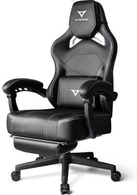 BOSSIN Big and Tall Gaming Chair 400lb with Footrest, Ergonomic Video Game Chair for Adults with Headrest and Lumbar Pillow