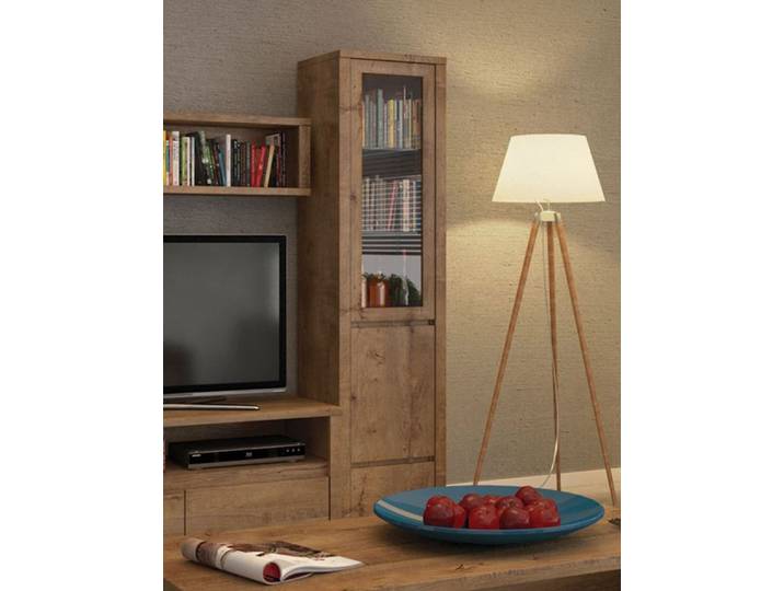 Feldmann-Wohnen Standvitrine Montana (1-St) 50cm eiche lefkas grifflos