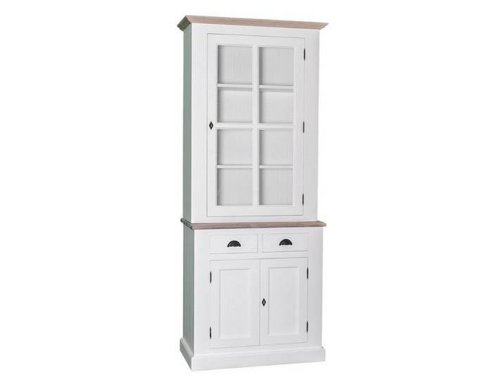 Massivholzmoebel-Becker Buffet Geschirrschrank aus Massivholz, Vitrine