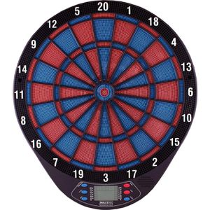 Bulls Dartscheibe Matchpoint, elektronisch, 1 - 4 Spieler, aus Kunststoff, mit 6 Pfeilen, für Softdarts