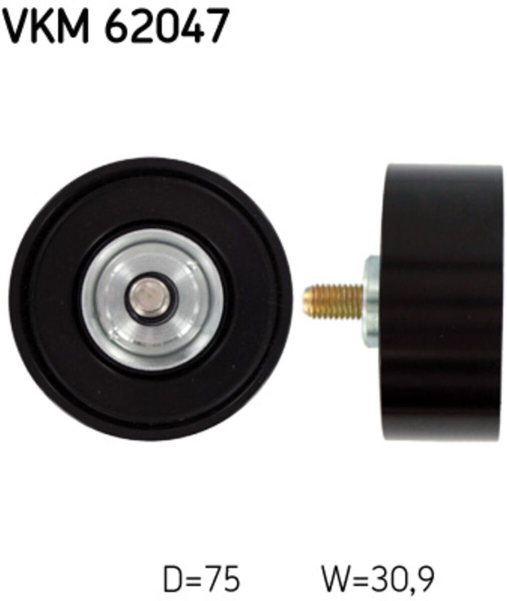 Umlenk-/Führungsrolle, Keilrippenriemen SKF VKM 62047