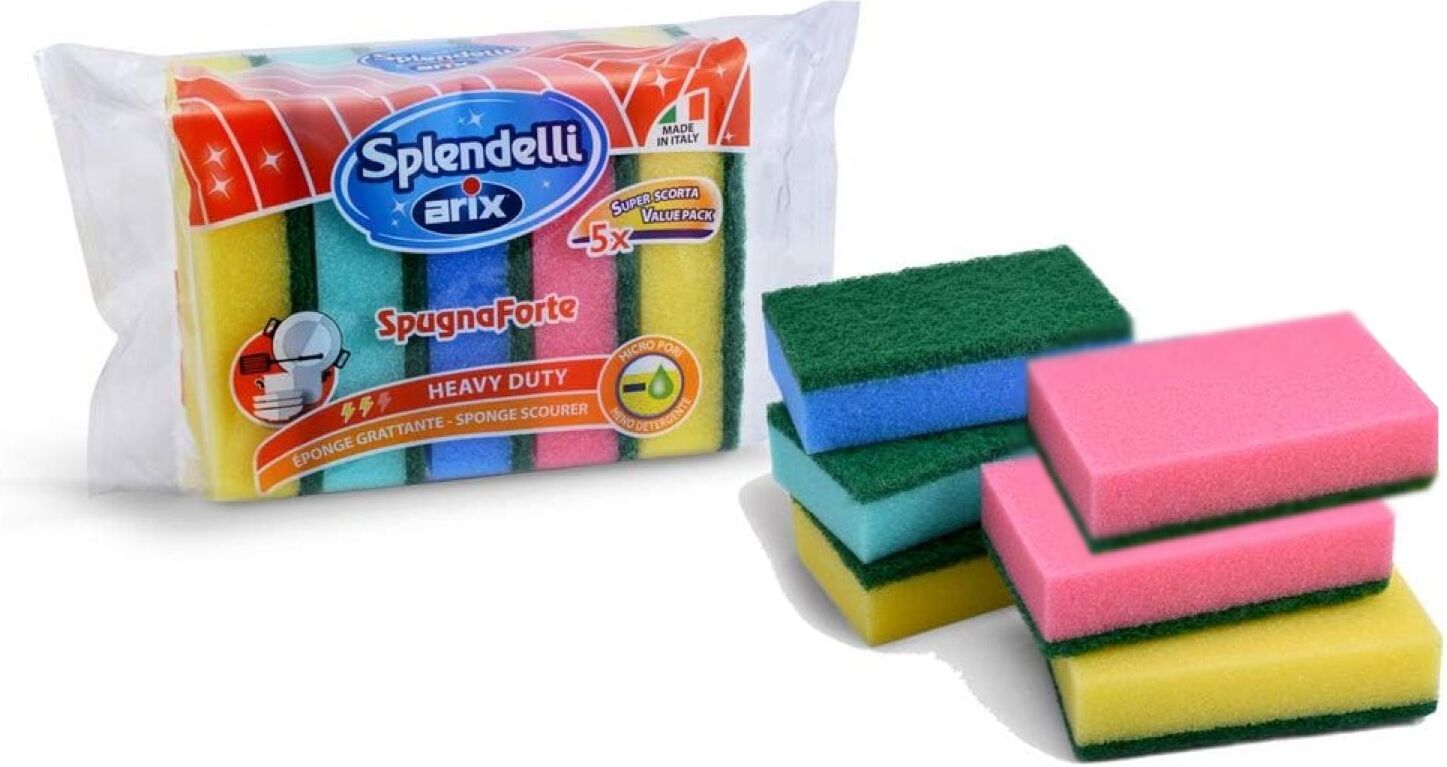 Set spugne Arix 12756 SPLENDELLI Heavy Duty Colori assortiti