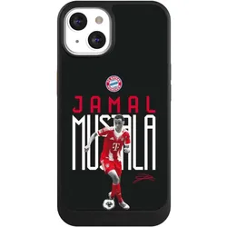Nivocase Hülle für Apple iPhone 13 Handyhülle NIVOcore Case Schwarz FC Bayern München Offizielles (Apple iPhone 13), Smartphone Hülle, Schwarz