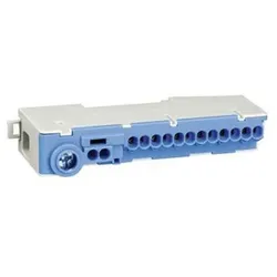 Pollmann Nullleiterklemme N14-S blau steckbar