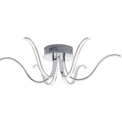 JUST LIGHT. LED-Deckenleuchte VALERIE Alu, Eisen, Stahl & Metall