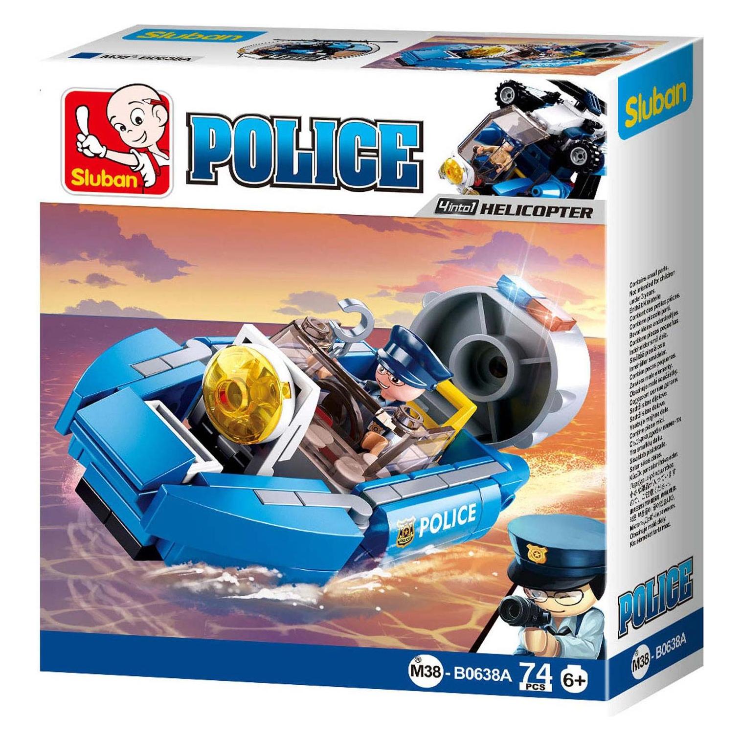 Sluban Politie Hovercraft (M38-B0638A)