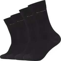 CAMANO Herren Socken Online ca-soft tex wool Socks 4p, Größe 35-38 in Schwarz Schwarz