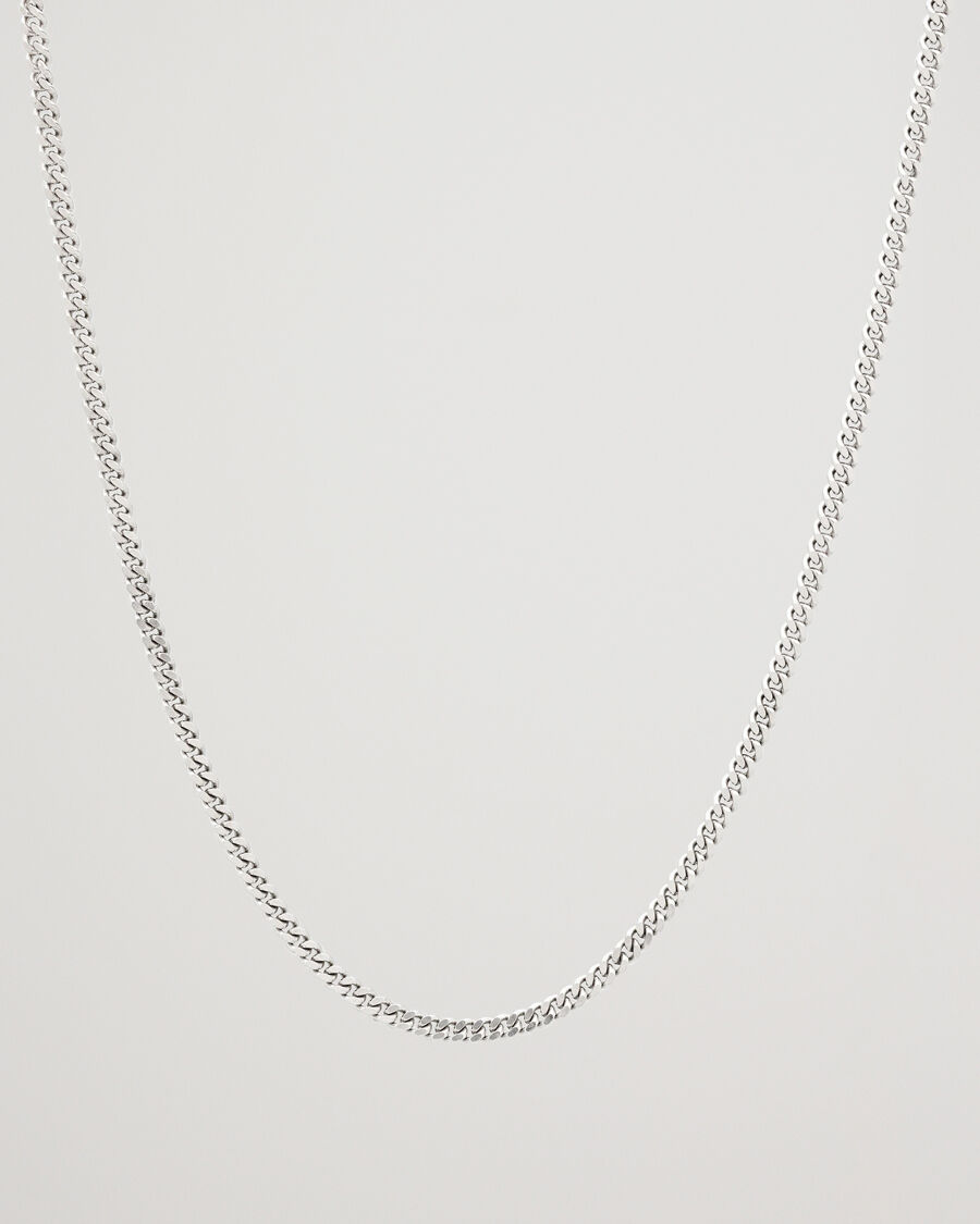 Tom Wood Curb Chain M Necklace Silver men One size Sølv