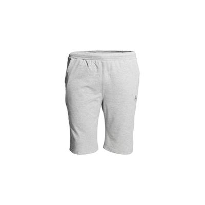 Shorts AHORN SPORTSWEAR, Herren, Gr. 4XL, EURO-Größen, grau, 80% Baumwolle, 20% Polyester, bestickt, kurz, Hosen Shorts, mit Logo-Stickerei