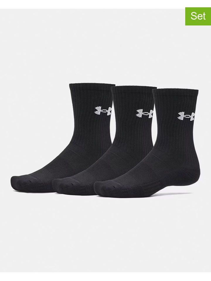 Under Armour 3er-Set: Socken "Performance" in Schwarz - M