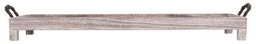 Atlas Lighting and Home Atlas Ashwood Rectangular Natural Wood Tray - 32.5 inch Wide