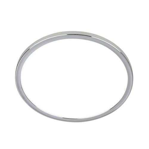 Briloner LED plafondlamp voor badkamer en keuken, chroom, B: 42 cm, D: 42 cm, H: 2,8 cm