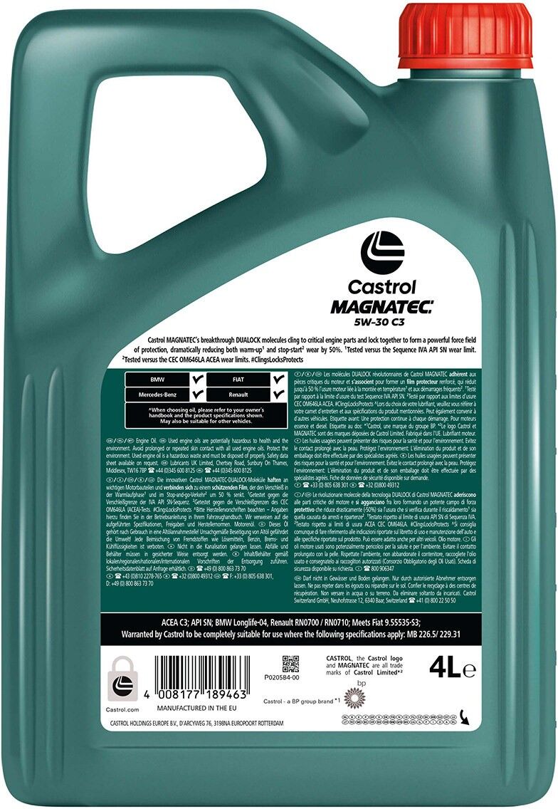 CASTROL 15F928 Engine oil