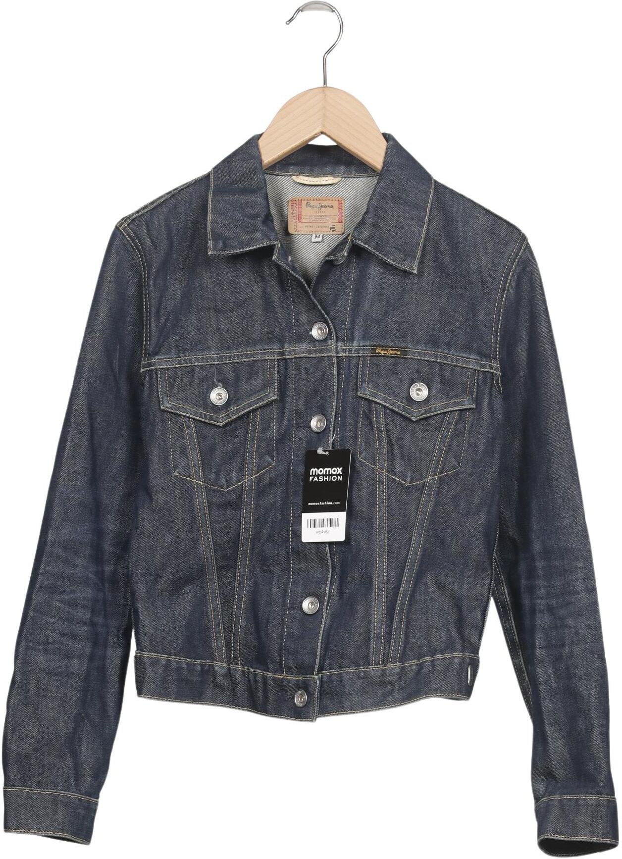 Pepe Jeans Damen Jacke, Blau, Gr. M, Baumwolle - Second Hand