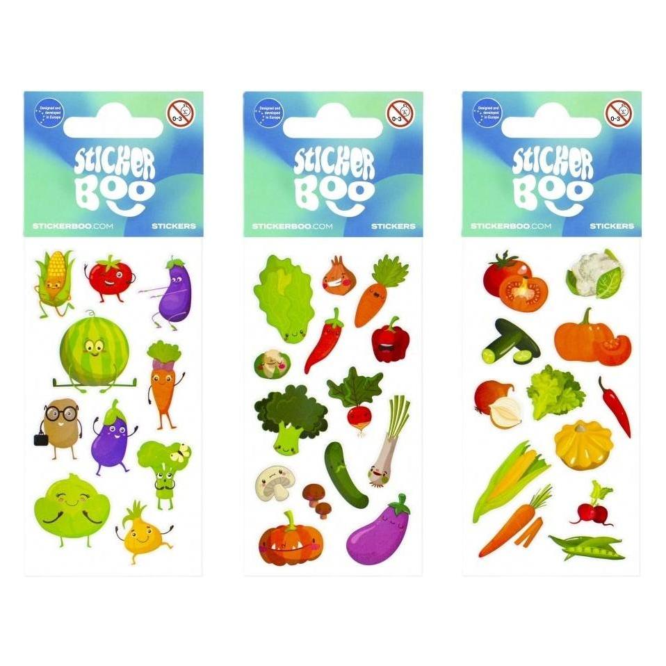 Sticker Boo Aufkleber BOO Aufkleber Gemüse- und Obstmischung (54580489)