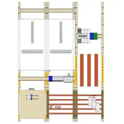 Hager Wandler-und Messfeld UF33WBW41