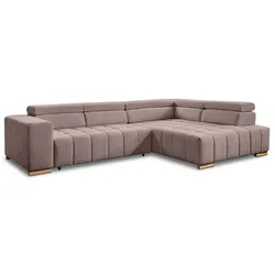 Exxpo by Gala Ecksofa mit Funktion Elias Stoff Mink