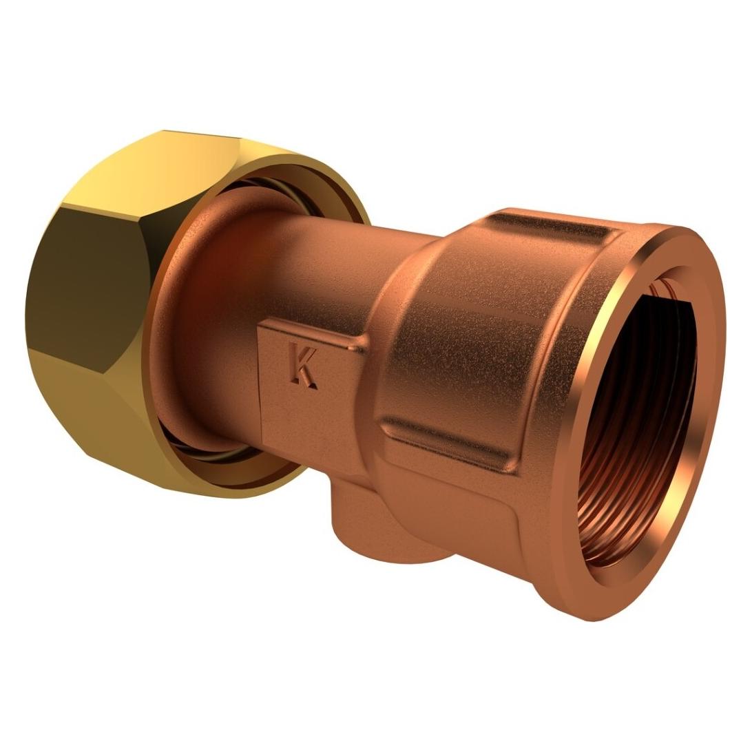 Kemper Innengewinde-Verschraubung aus Rotguss, Figur 476 06, DN 32 (4760603200)
