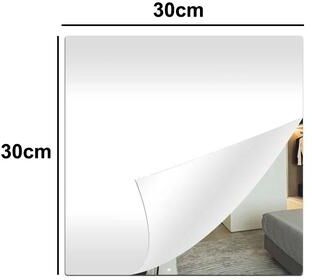 Uplift Picks Shatterproof Self Adhesive Acrylic Mirror Sheet 1.6mm Non Glass DIY Mirror Tile 30x30cm