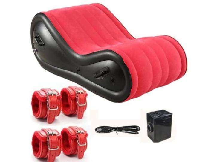 YWQJL Sofa Sex Position Aufblasbares Sofa Für Sex Inflatable Sex Chair,B Liebesmöbel Aufblasbare Erotische Möbel Sessel Aufblasen Couch Paare Frau Furniture Männer Klappbar Positionen Fickstuhl,B