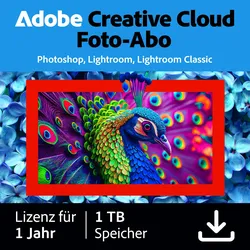 Adobe Creative Cloud Photography plan (1TB) für Mac OS & Windows