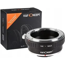K&F Concept Kf Adapter Do Olympus / Panasonic M4/3 Micro 4/3 Na Nikon Ai Ai-s Af Af-s / Kf06.078, Objektivadapter, Schwarz