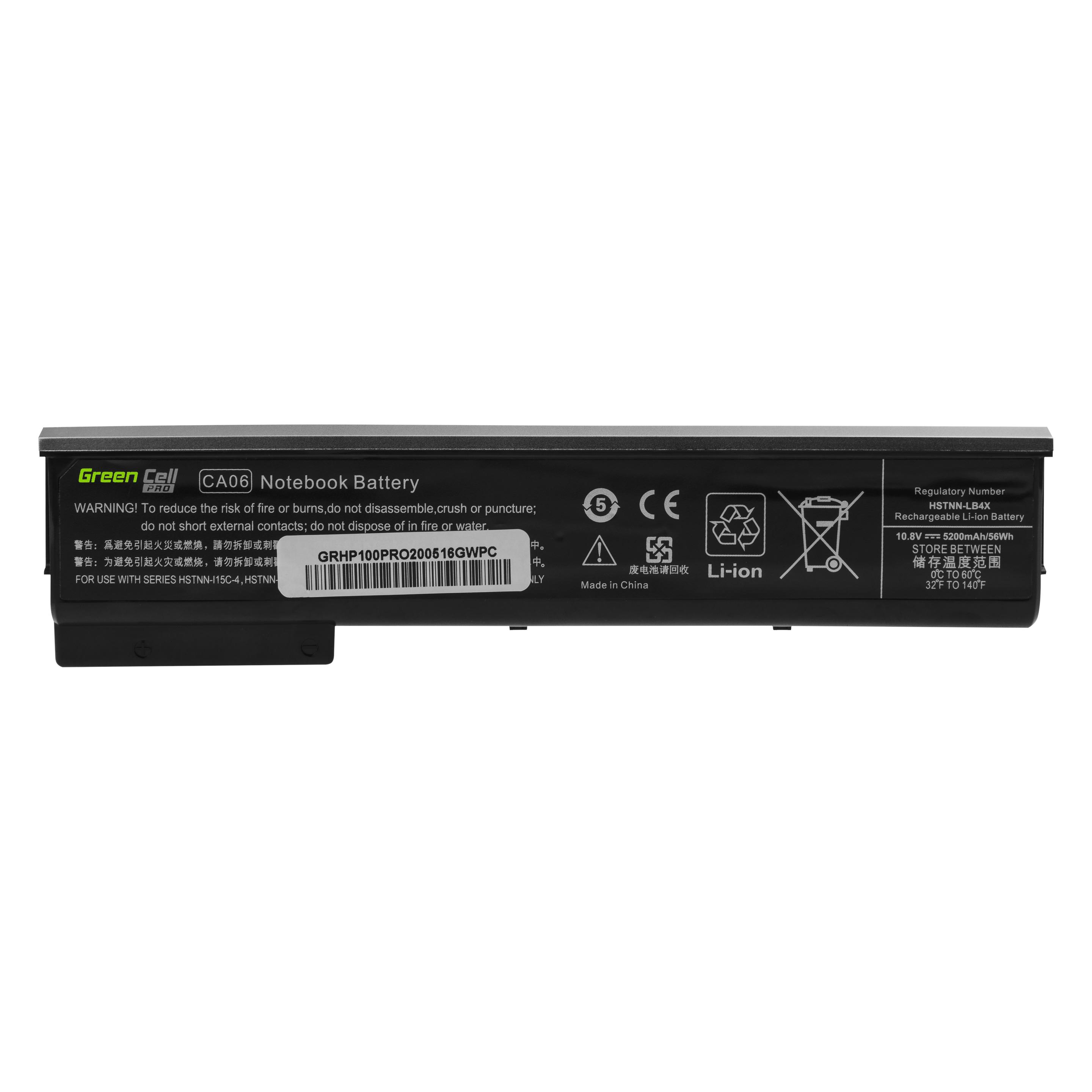 GreenCell PRO Laptop Battery for HP ProBook 640 - 655 G1 - 11.4V - 5800mAh (6 Zellen, 5800 mAh) (HP100PRO)