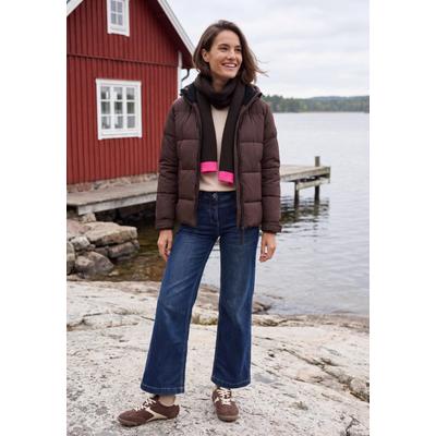 Schal CECIL, Damen, Gr. onesize, schwarz (truffle braun), Grobstrick;Stoff;Web;Feinstrick, 65% Polyester, 13% Polyacryl, 13% Polyamid, 6% Wolle, 3% Elasthan, Modetücher Schal, kuschelig