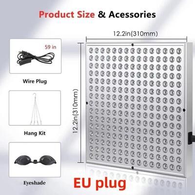 Useful Little Things Multi Wavelength Red Light Therapy Panel And Targeted Body Recovery Lamp eu Plug