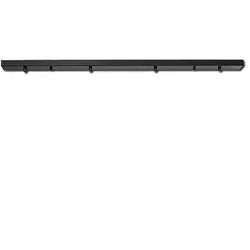 ISOLED Deckenbaldachin LANG, IP20, Stahl, schwarz, 4-fach Abhängung, 100 x 7cm ISO-115226