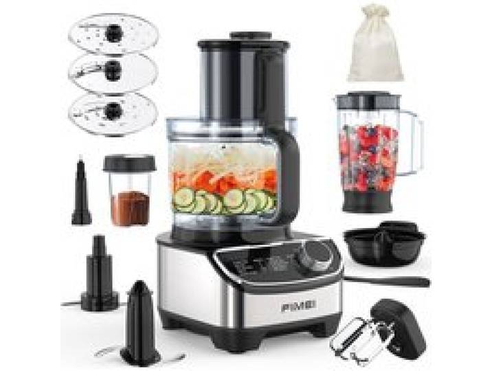 Robot multifonction - FIMEI - Compact 12 en 1 - Bol 3.5L - 1300W - Noir/Inox
