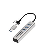 LogiLink Hub SD/microSD Slot 2-in-1 Verbindungsleitung 5 Gbit/s 3 x SuperSpeed USB Desktop (UA0445)