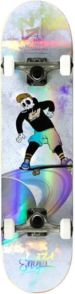 Skateboard Komplettboard Enuff Skully Hologram (7.75" - Weiß)
