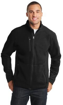 Port Authority F227 R-Tek Pro Fleece Full-Zip Jacket in Black size 2XL